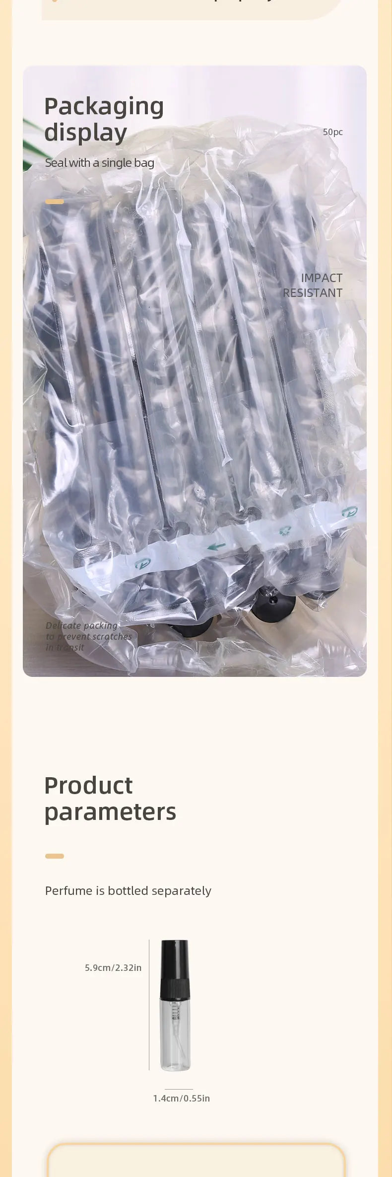 50/batch 3ml High Quality Clear Glass Perfume Bottle Ultra Fine Mist Moisturizing Spray Bottle Mini Cologne Perfume Bottle