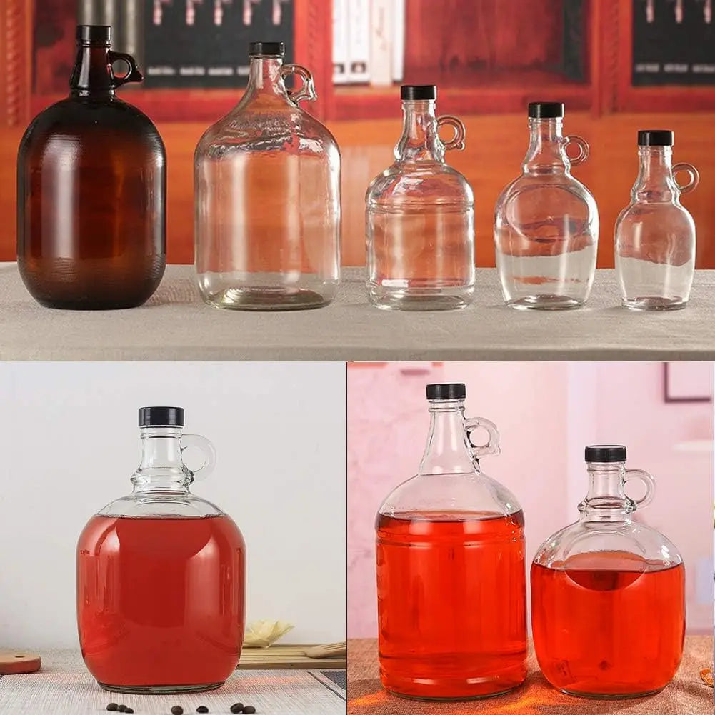 12Pcs 28/33/38mm Poly Seal Screw Growler Caps Plastic Lids Amber Boston Glass Beer Bottles Poly Cone Cap Brewing Wine Jug Cap