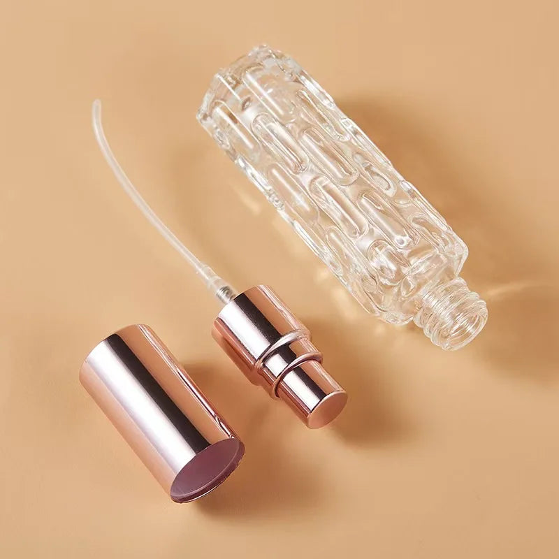 1/3/5PCS 10ml Glass Perfume Spray Bottles, Equipped With Rose Gold Aluminum Nozzle, Can Be Refilled, And Tools Can Be Delivered