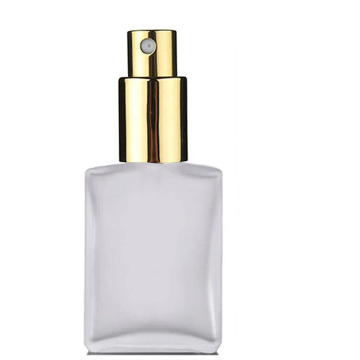 1X 3X Glass Perfume Spray Bottle 15ml 30ml 50ml 100ml Essential Oils Perfume Clear Frosted Black Bottle Atomizer Refillable Flat