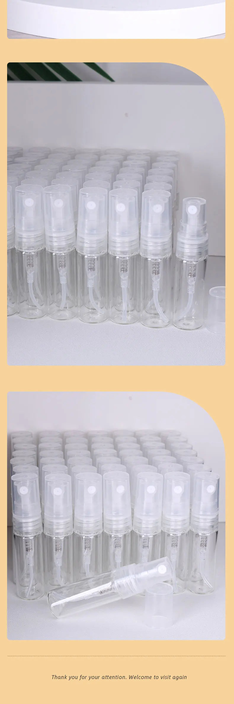50/batch 3ml High Quality Clear Glass Perfume Bottle Ultra Fine Mist Moisturizing Spray Bottle Mini Cologne Perfume Bottle