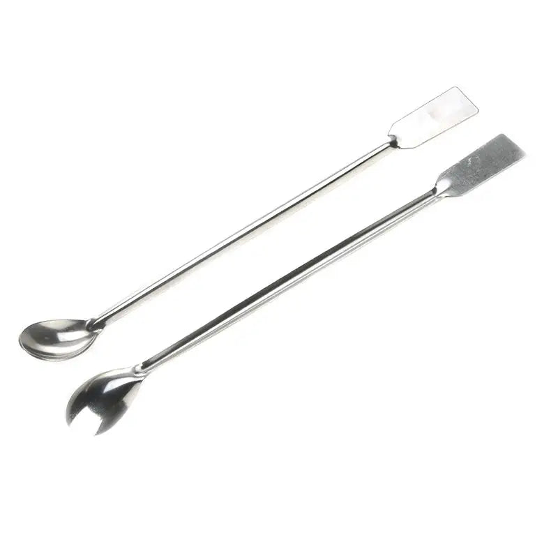 20cm Stainless Steel Lab Spoon  Double End Spatula/Laboratory Sampling Spoon Mixing Micro Spatula Scoop