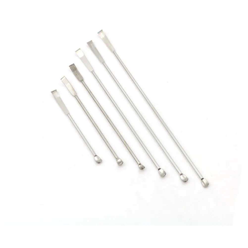 New 1pcs Stainless Steel Lab Micro Spatula Medicine Spoon Scoop Shovel PharmacyHealthy  10-22cm