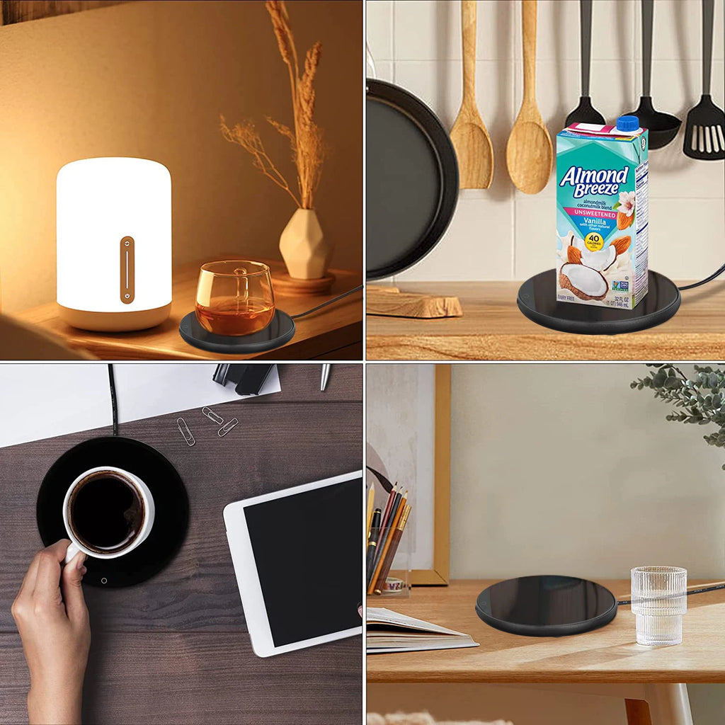 Mug Warmer USB Coffee Cup Heater Electic Milk Tea Coffee Cup Warmer Thermostatic Heating Coaster Cup Mug Warmer for Office Home