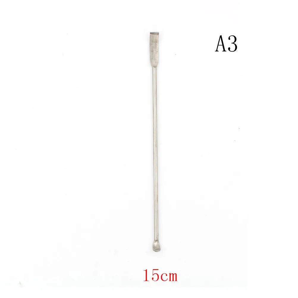 New 1pcs Stainless Steel Lab Micro Spatula Medicine Spoon Scoop Shovel PharmacyHealthy  10-22cm