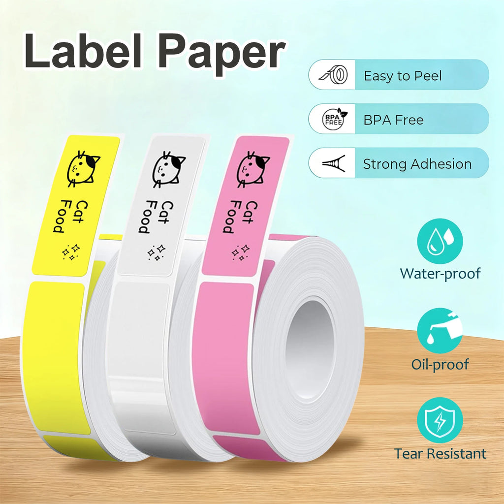 Thermal Label Tape Roll for Mini Label Printers