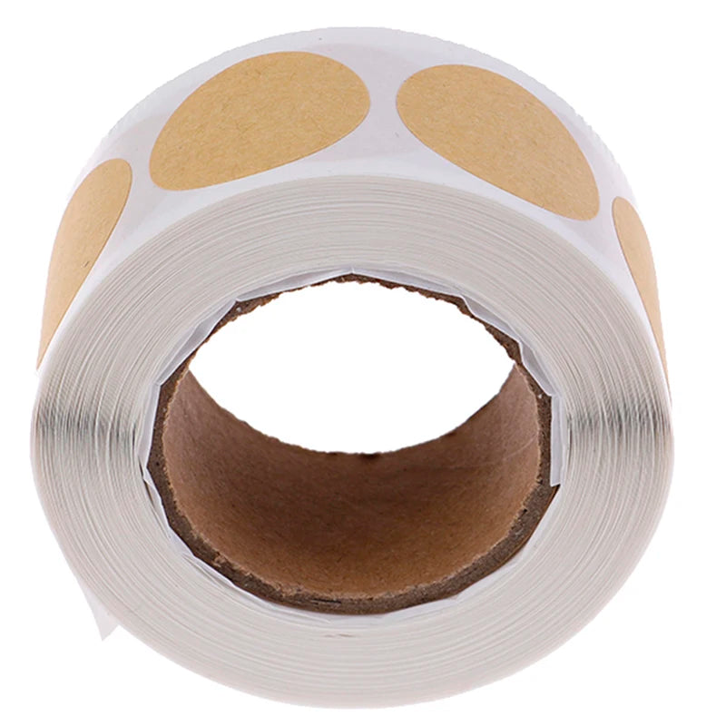 Set of 500 2.5cm Kraft Round Labels – view 11