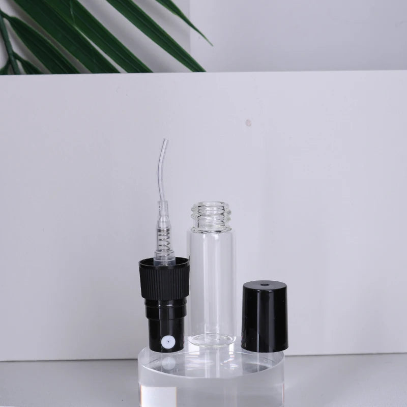 50/batch 3ml High Quality Clear Glass Perfume Bottle Ultra Fine Mist Moisturizing Spray Bottle Mini Cologne Perfume Bottle