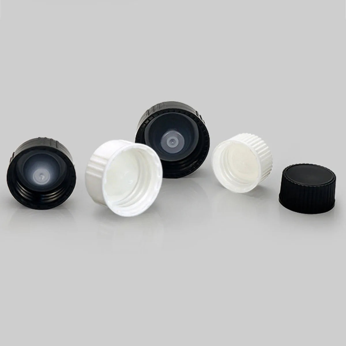 20x Cone Liner Drum Cap Polycone Caps / Lids Screw Cap Black / White Color 18mm 20mm 22mm 28mm