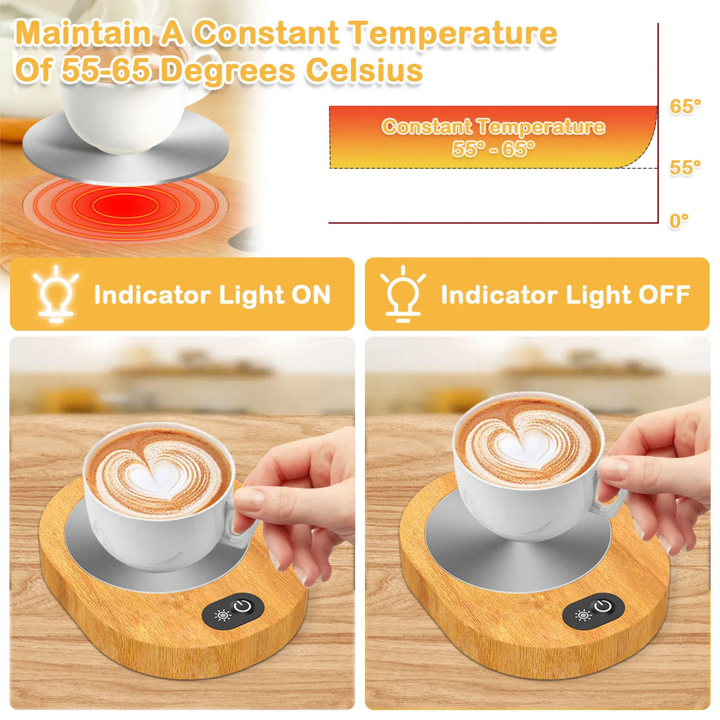 Electric Heater Cup Mug Warmer Coffee Mug USB Mug Warmer Heater Warm Mat Constant Temperature Coaster For Home Office Gifts