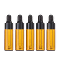 10pcs 5ml Amber Dropper Glass Bottles Cute Essential Oil Bottles with Eye Dropper for Perfume