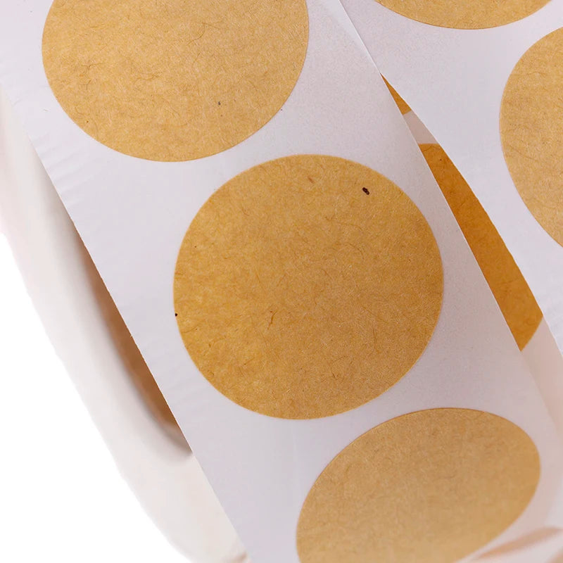 Set of 500 2.5cm Kraft Round Labels – view 13