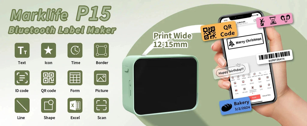 Marklife P15 Portable Thermal Printer