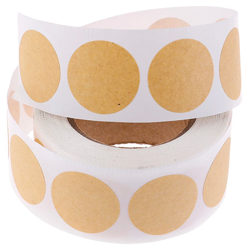Set of 500 2.5cm Kraft Round Labels – view 7