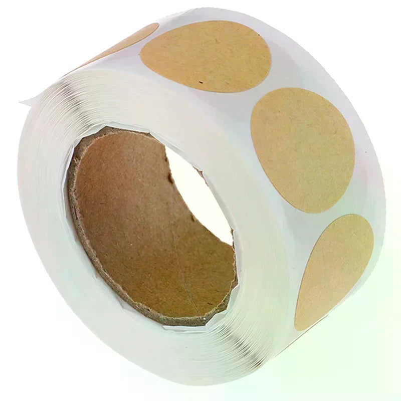 Set of 500 2.5cm Kraft Round Labels – view 4