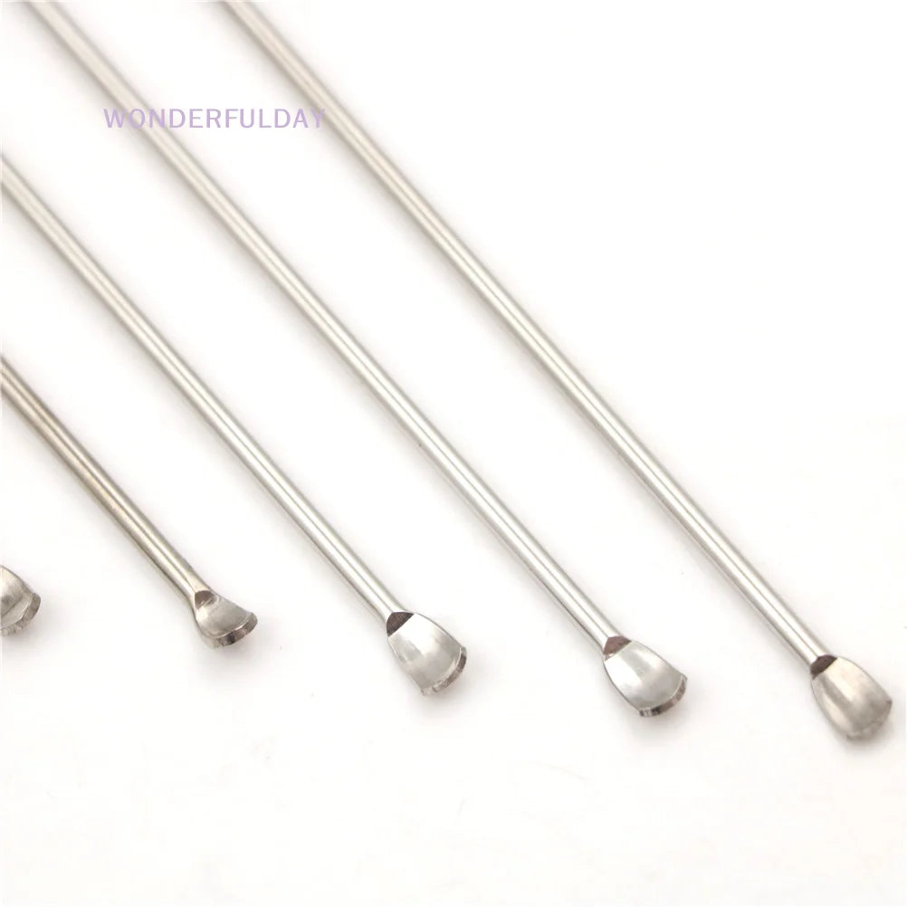 New 1pcs Stainless Steel Lab Micro Spatula Medicine Spoon Scoop Shovel PharmacyHealthy  10-22cm