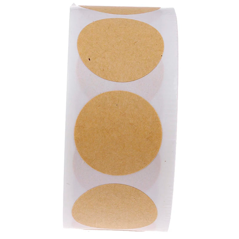 Set of 500 2.5cm Kraft Round Labels – view 9