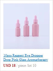 10pcs 5ml Amber Dropper Glass Bottles Cute Essential Oil Bottles with Eye Dropper for Perfume