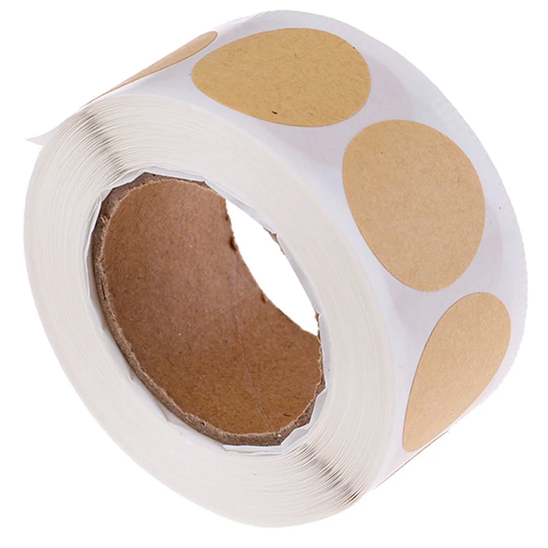 Set of 500 2.5cm Kraft Round Labels – view 16