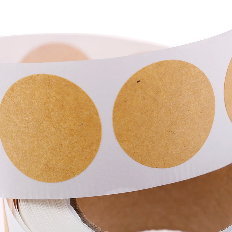 Set of 500 2.5cm Kraft Round Labels – view 14