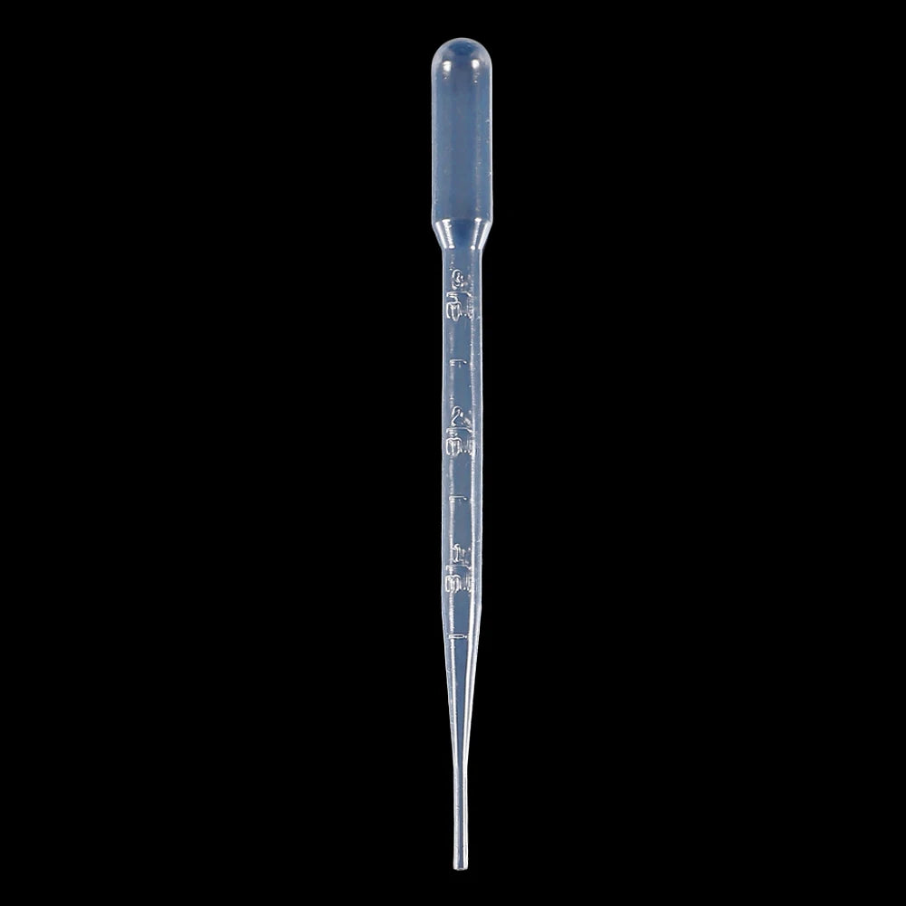 10/100Pcs Plastic Pipettes 3ml Transparent Transfer Pipette Droppers Epoxy Resin Casting Scientific Experiment Liquid Extraction