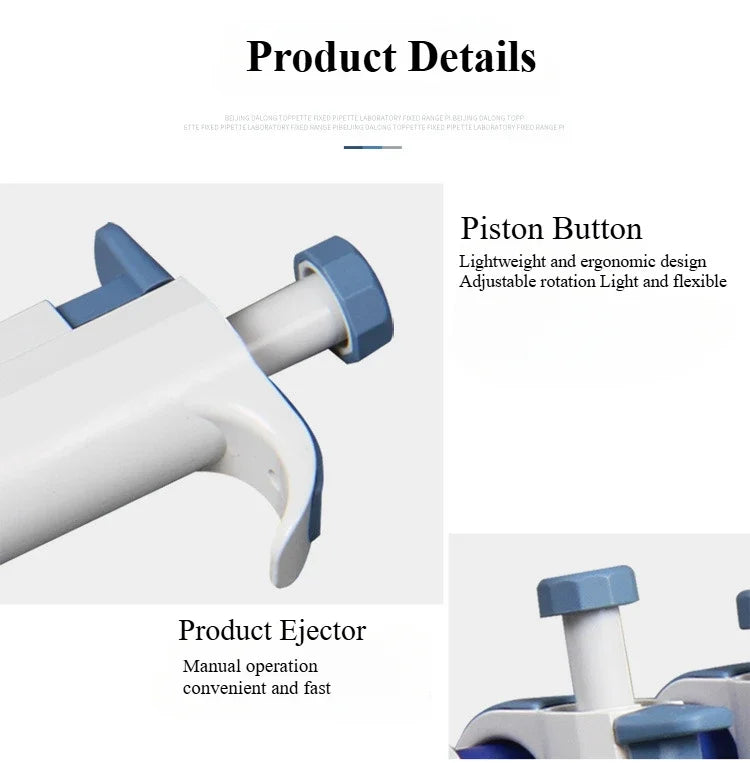 100-1000ul Laboratory Pipette Plastic Single Channel Digital Adjustable Micropipette Lab Equipment With Pipette Tips