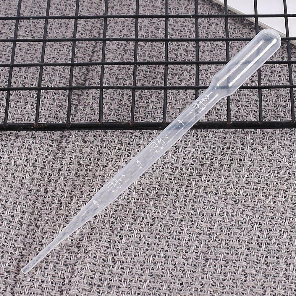 10/100Pcs Plastic Pipettes 3ml Transparent Transfer Pipette Droppers Epoxy Resin Casting Scientific Experiment Liquid Extraction