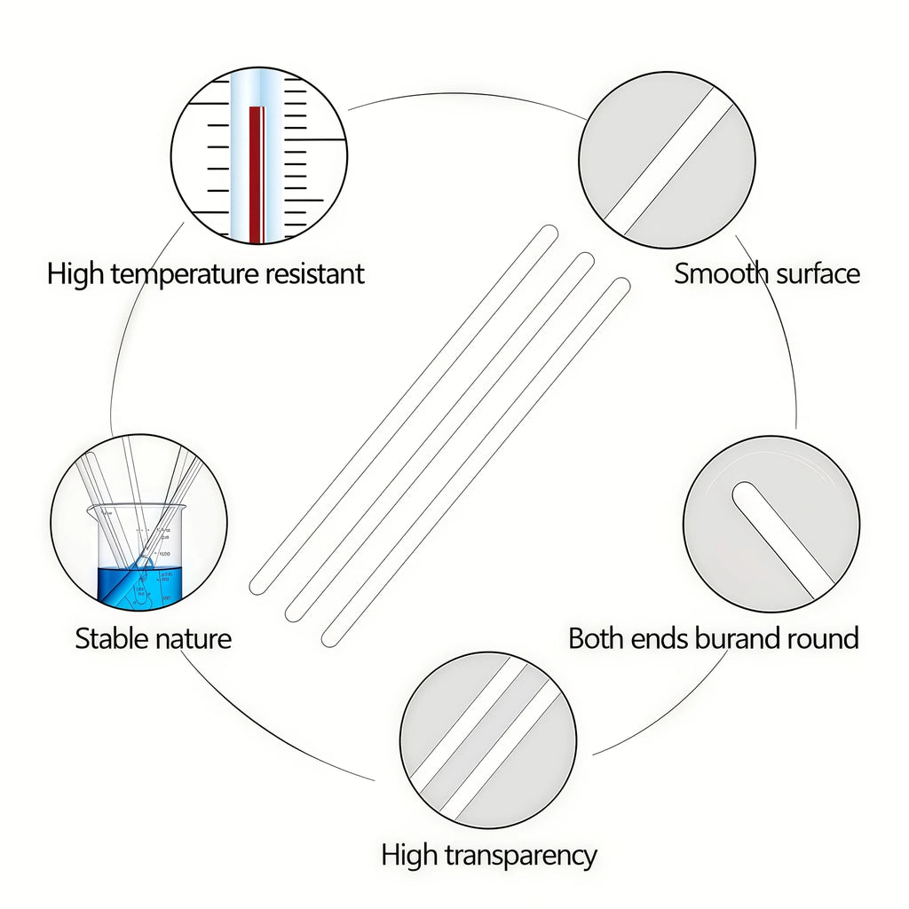 Glass pipette, glass dropper 3ML/10ML with glass stirring rod, cleaning brush 2PCS/4PCS