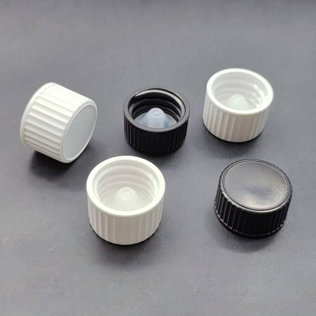 20x Cone Liner Drum Cap Polycone Caps / Lids Screw Cap Black / White Color 18mm 20mm 22mm 28mm