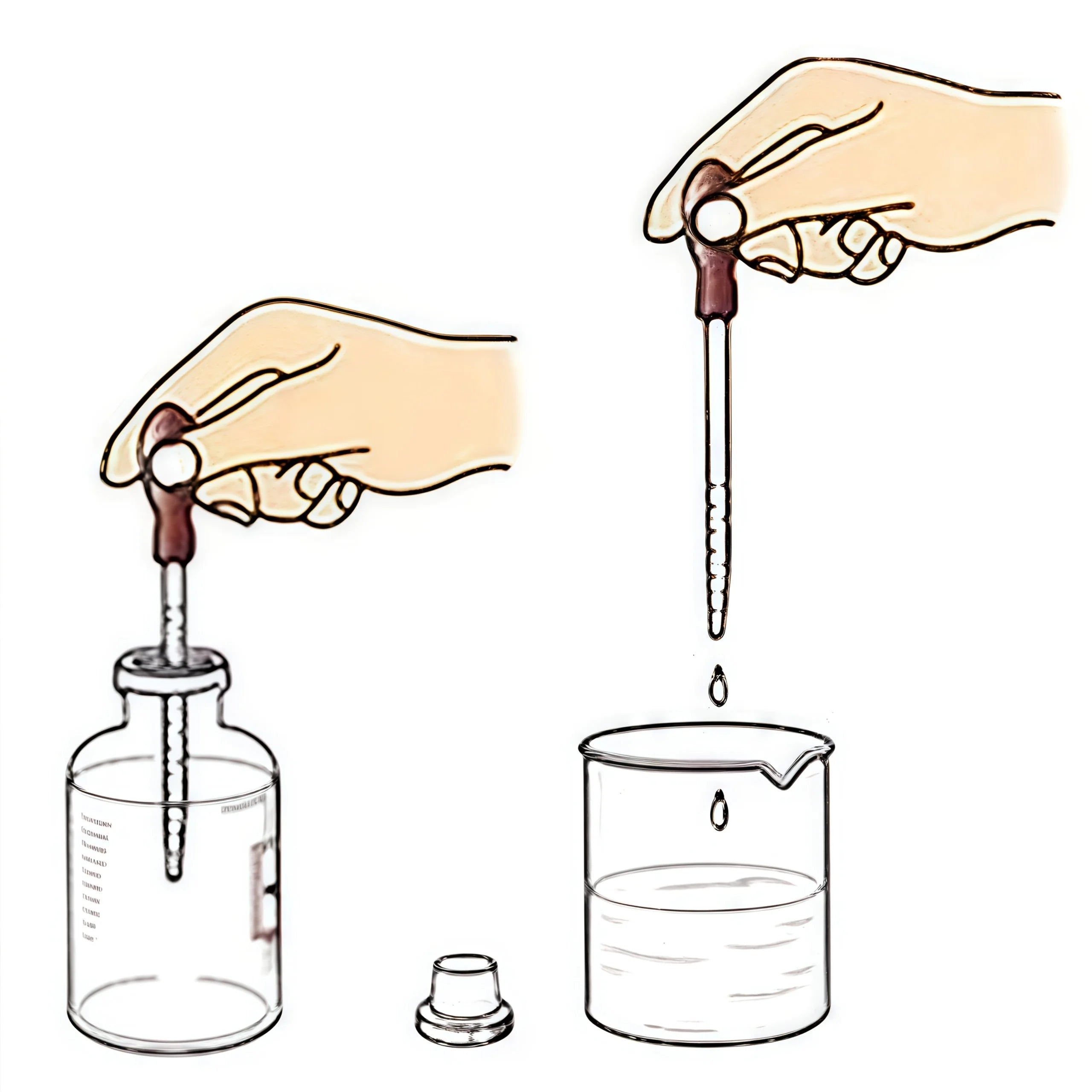 Glass pipette, glass dropper 3ML/10ML with glass stirring rod, cleaning brush 2PCS/4PCS