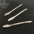 3pcs/set (10/12/14cm) Lab Stainless Steel Medicinal Sample Weighing Spoon in School Experiment Equipment