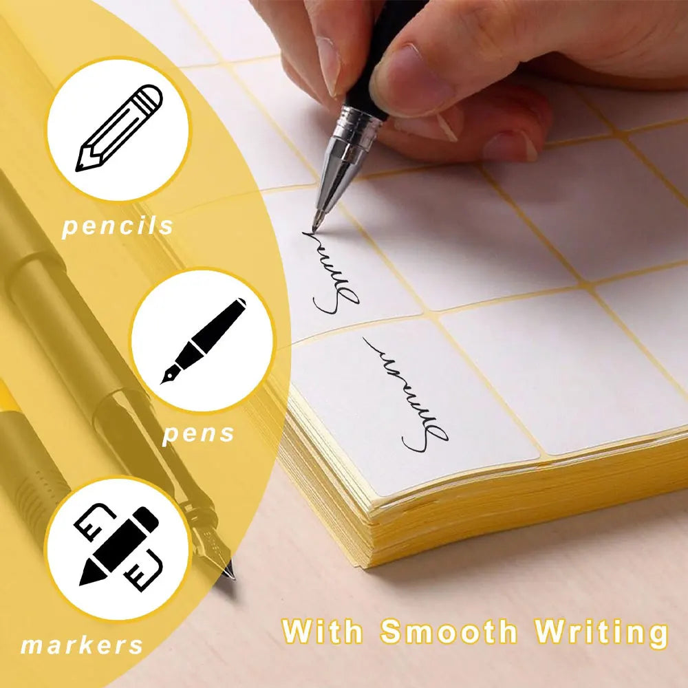 Square Matte Write-On Labels – view 2
