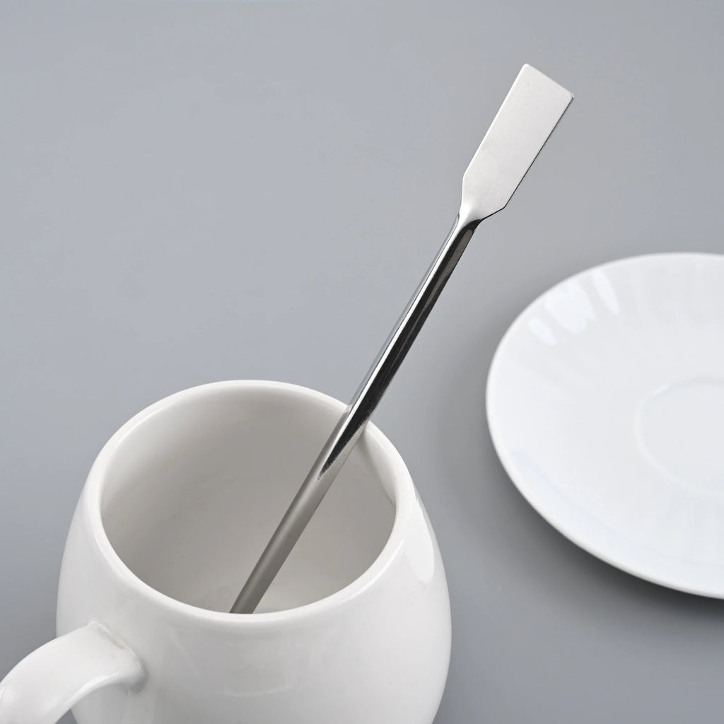 20cm Stainless Steel Lab Spoon  Double End Spatula/Laboratory Sampling Spoon Mixing Micro Spatula Scoop