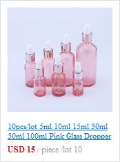 10pcs 5ml Amber Dropper Glass Bottles Cute Essential Oil Bottles with Eye Dropper for Perfume