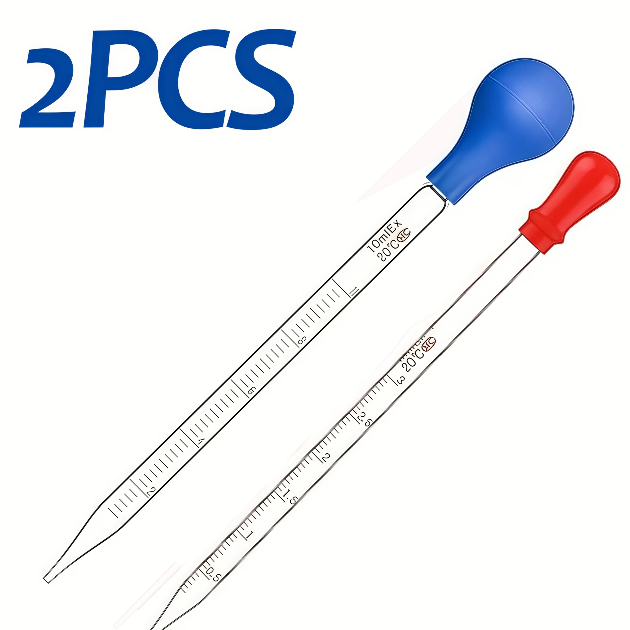 Glass pipette, glass dropper 3ML/10ML with glass stirring rod, cleaning brush 2PCS/4PCS