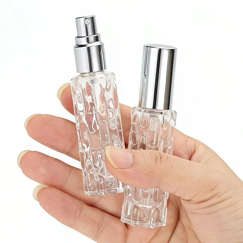 1/3/5PCS 10ml Glass Perfume Spray Bottles, Equipped With Rose Gold Aluminum Nozzle, Can Be Refilled, And Tools Can Be Delivered